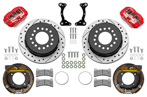 Wilwood Forged Dynapro Low-Profile 4 Piston Rear Brake Kit - Black - GM G-Body 1978-88 140-17120 main image 1